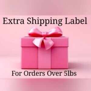Extra Shipping Label for Packages over 5lbs